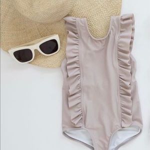 Minnow one piece dusty plum